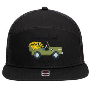 Daffodils Upon Daffodils Nantucket Getting D.Affy Ack Gift Funny 7 Panel Mesh Trucker Snapback Hat