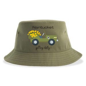 Daffodils Upon Daffodils Nantucket Getting D.Affy Ack Gift Funny Sustainable Bucket Hat