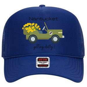 Daffodils Upon Daffodils Nantucket Getting D.Affy Ack Gift Funny High Crown Mesh Back Trucker Hat