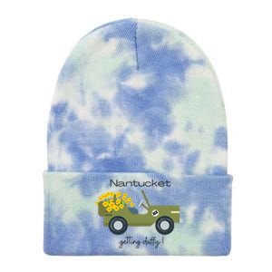 Daffodils Upon Daffodils Nantucket Getting D.Affy Ack Gift Funny Tie Dye 12in Knit Beanie