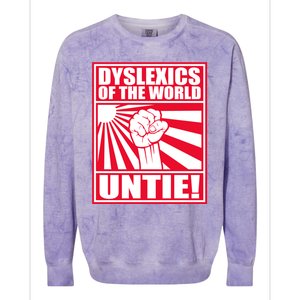 Dyslexics Untie! Colorblast Crewneck Sweatshirt