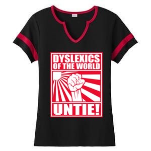 Dyslexics Untie! Ladies Halftime Notch Neck Tee