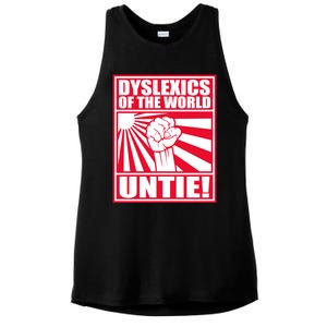 Dyslexics Untie! Ladies PosiCharge Tri-Blend Wicking Tank