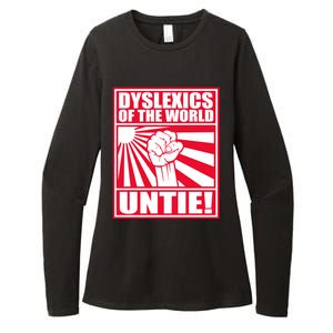 Dyslexics Untie! Womens CVC Long Sleeve Shirt