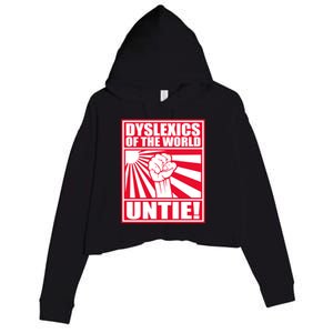 Dyslexics Untie! Crop Fleece Hoodie