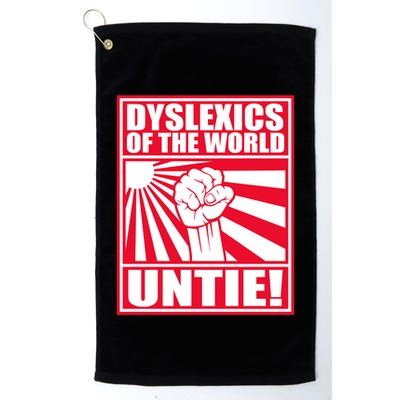Dyslexics Untie! Golf Towel