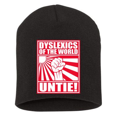 Dyslexics Untie! Short Acrylic Beanie