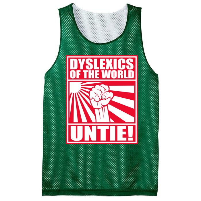 Dyslexics Untie! Mesh Reversible Basketball Jersey Tank