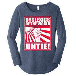 Dyslexics Untie! Women's Perfect Tri Tunic Long Sleeve Shirt