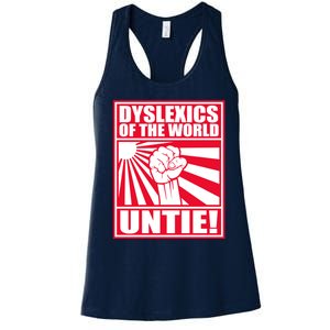 Dyslexics Untie! Women's Racerback Tank