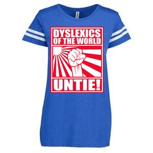 Dyslexics Untie! Enza Ladies Jersey Football T-Shirt