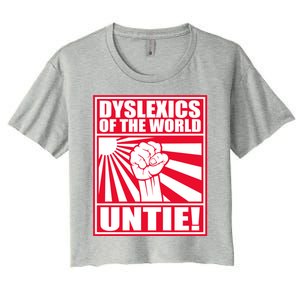 Dyslexics Untie! Women's Crop Top Tee