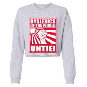 Dyslexics Untie! Cropped Pullover Crew