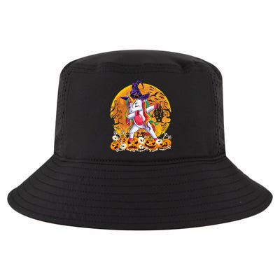 Dabbing Unicorn Dance Pumpkin Halloween Witch Skeleton Gift Cool Comfort Performance Bucket Hat