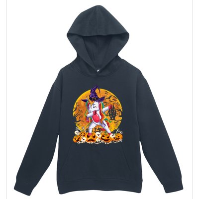 Dabbing Unicorn Dance Pumpkin Halloween Witch Skeleton Gift Urban Pullover Hoodie