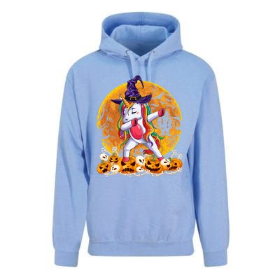 Dabbing Unicorn Dance Pumpkin Halloween Witch Skeleton Gift Unisex Surf Hoodie