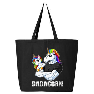 Dadacorn Unicorn Dad and Baby Christmas Papa Gift 25L Jumbo Tote