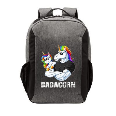 Dadacorn Unicorn Dad and Baby Christmas Papa Gift Vector Backpack