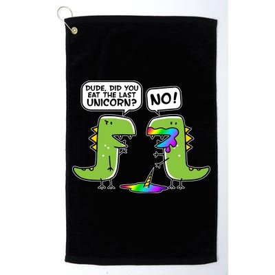 Dude Did You Eat The Last Unicorn? Golf Towel