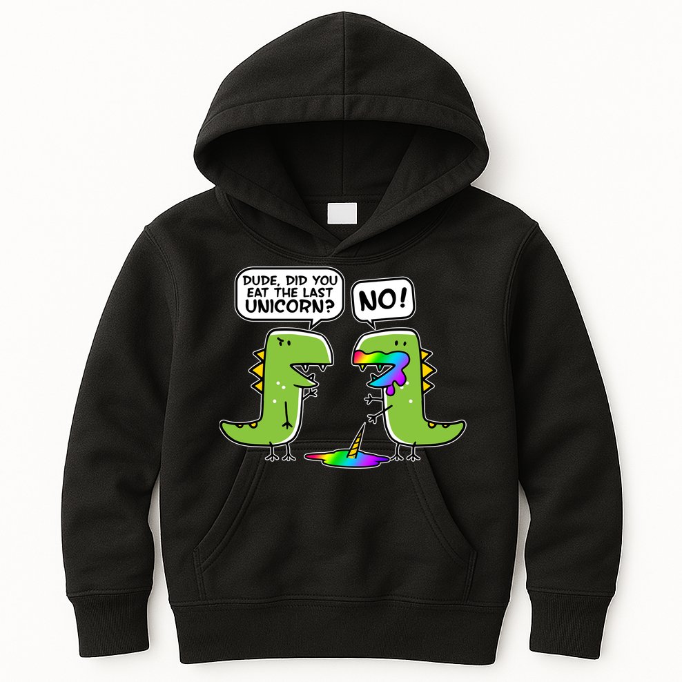 Dude Did You Eat The Last Unicorn? Kids Hoodie