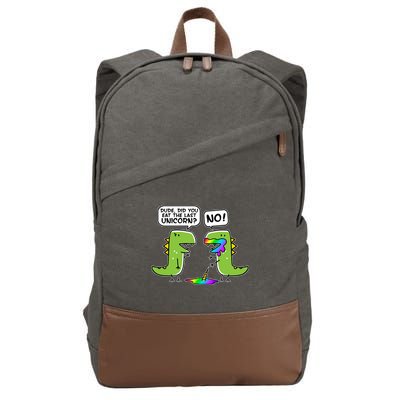 Dude Did You Eat The Last Unicorn? Cotton Canvas Backpack