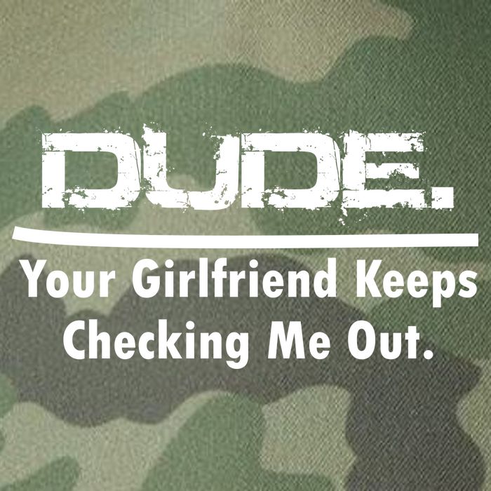 Dude Your Girlfriend Keeps Checking Me Out Legacy Tie Dye Trucker Hat