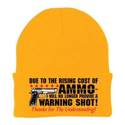 Due To Rising Cost Ammunition No Provide Warning Shot Knit Cap Winter Beanie