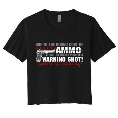 Due To Rising Cost Ammunition No Provide Warning Shot Crop Top