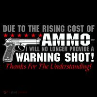 Due To Rising Cost Ammunition No Provide Warning Shot Zip Tote Bag