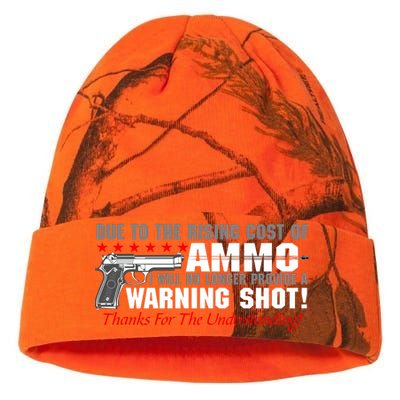 Due To Rising Cost Ammunition No Provide Warning Shot Kati Licensed 12" Camo Beanie