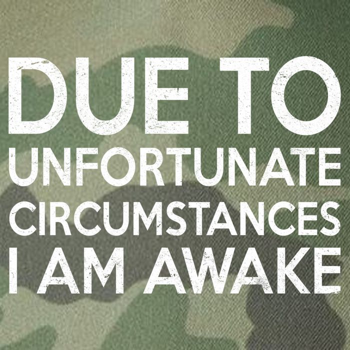 Due To Unfortunate Circumstances I Am Awake Legacy Tie Dye Trucker Hat