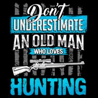 Don't Under Estimate An Old Man Who Loves Hunting Wool Snapback Cap