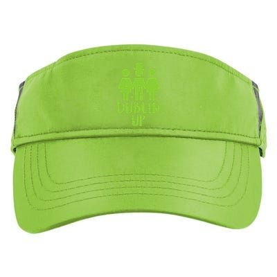 Dublin Up Funny St Patricks Day Irish Drinkin Team Adult Drive Performance Visor