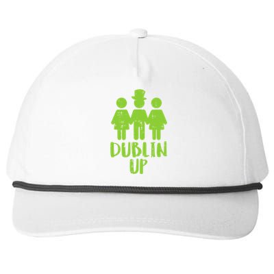 Dublin Up Funny St Patricks Day Irish Drinkin Team Snapback Five-Panel Rope Hat