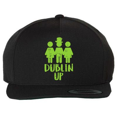 Dublin Up Funny St Patricks Day Irish Drinkin Team Wool Snapback Cap