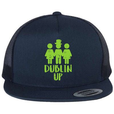 Dublin Up Funny St Patricks Day Irish Drinkin Team Flat Bill Trucker Hat