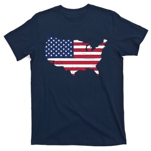 Distressed Usa Flag 4th Of July Usa Flag Pro American 4th Of July American Flag T-Shirt