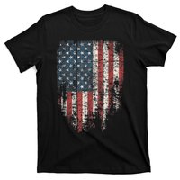 Distressed USA Flag, Patriotic American Flag T-Shirt