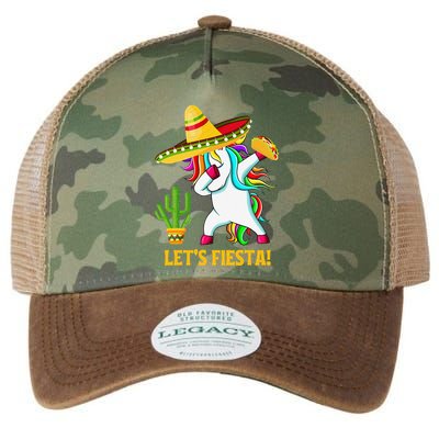 Dabbing Unicorn Funny Cinco De Mayo LetS Fiesta Legacy Tie Dye Trucker Hat