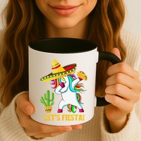 Dabbing Unicorn Funny Cinco De Mayo LetS Fiesta Mug