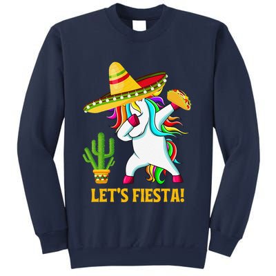 Dabbing Unicorn Funny Cinco De Mayo LetS Fiesta Sweatshirt