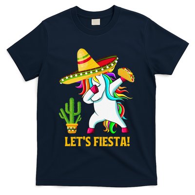 Dabbing Unicorn Funny Cinco De Mayo LetS Fiesta T-Shirt