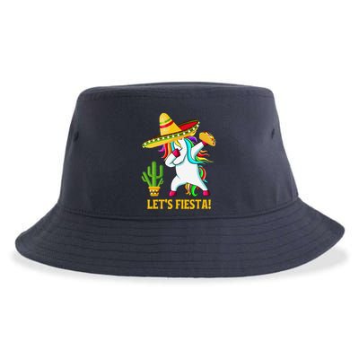 Dabbing Unicorn Funny Cinco De Mayo LetS Fiesta Sustainable Bucket Hat
