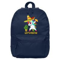 Dabbing Unicorn Funny Cinco De Mayo LetS Fiesta 16 in Basic Backpack