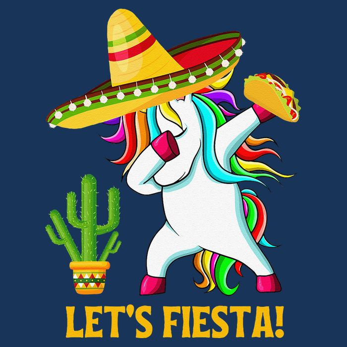 Dabbing Unicorn Funny Cinco De Mayo LetS Fiesta 16 in Basic Backpack