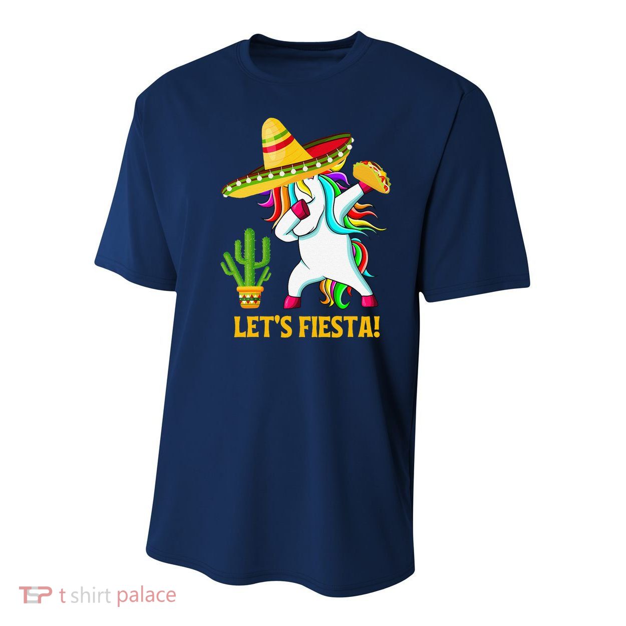 Dabbing Unicorn Funny Cinco De Mayo LetS Fiesta Youth Performance Sprint T-Shirt