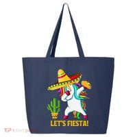 Dabbing Unicorn Funny Cinco De Mayo LetS Fiesta 25L Jumbo Tote