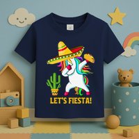 Dabbing Unicorn Funny Cinco De Mayo LetS Fiesta Toddler T-Shirt