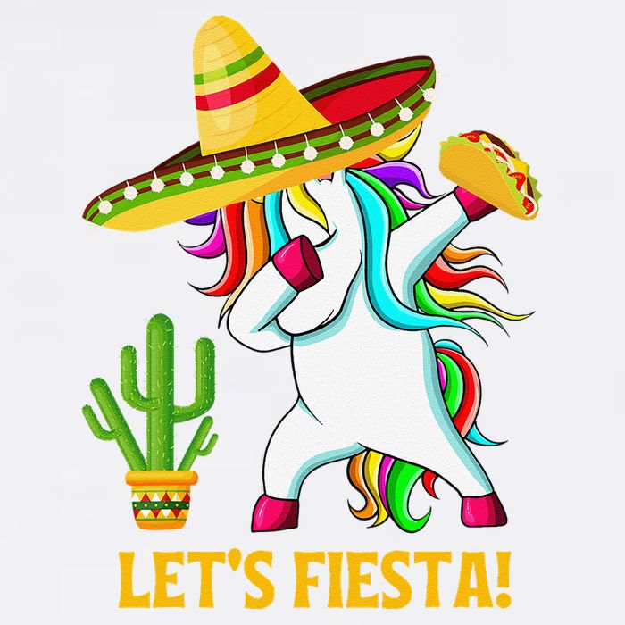 Dabbing Unicorn Funny Cinco De Mayo LetS Fiesta Garment-Dyed Sweatshirt