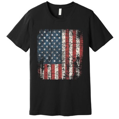 Distressed USA Flag Women Men, Patriotic American Flag Premium T-Shirt